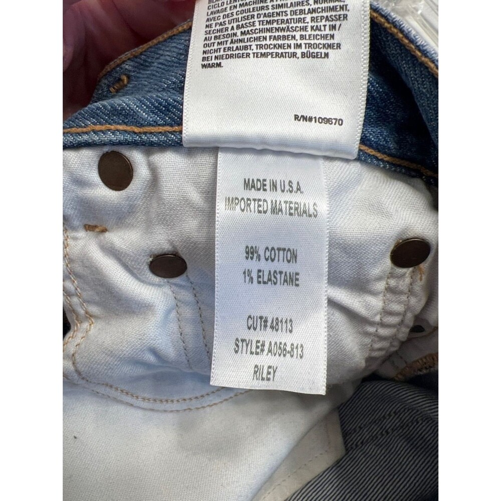 AGOLDE Riley High Rise Crop Denim Jeans Straight Leg. Size 24. - Picture 8 of 11
